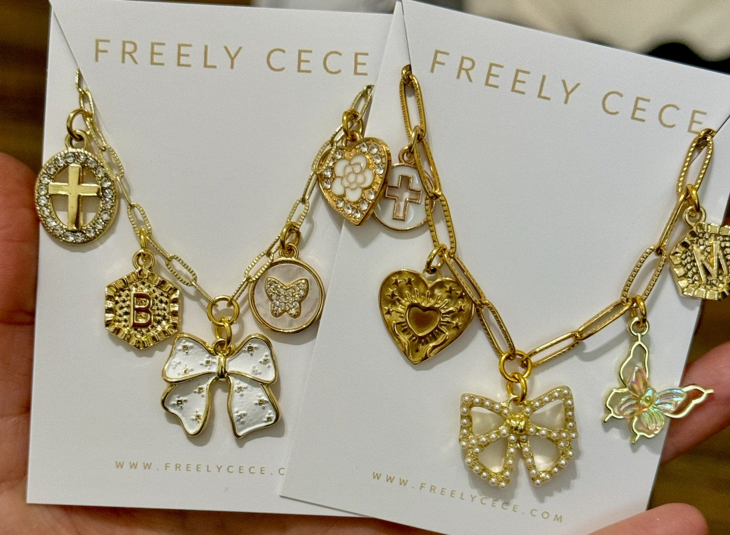 Trendy Gold Everyday Charm Necklace