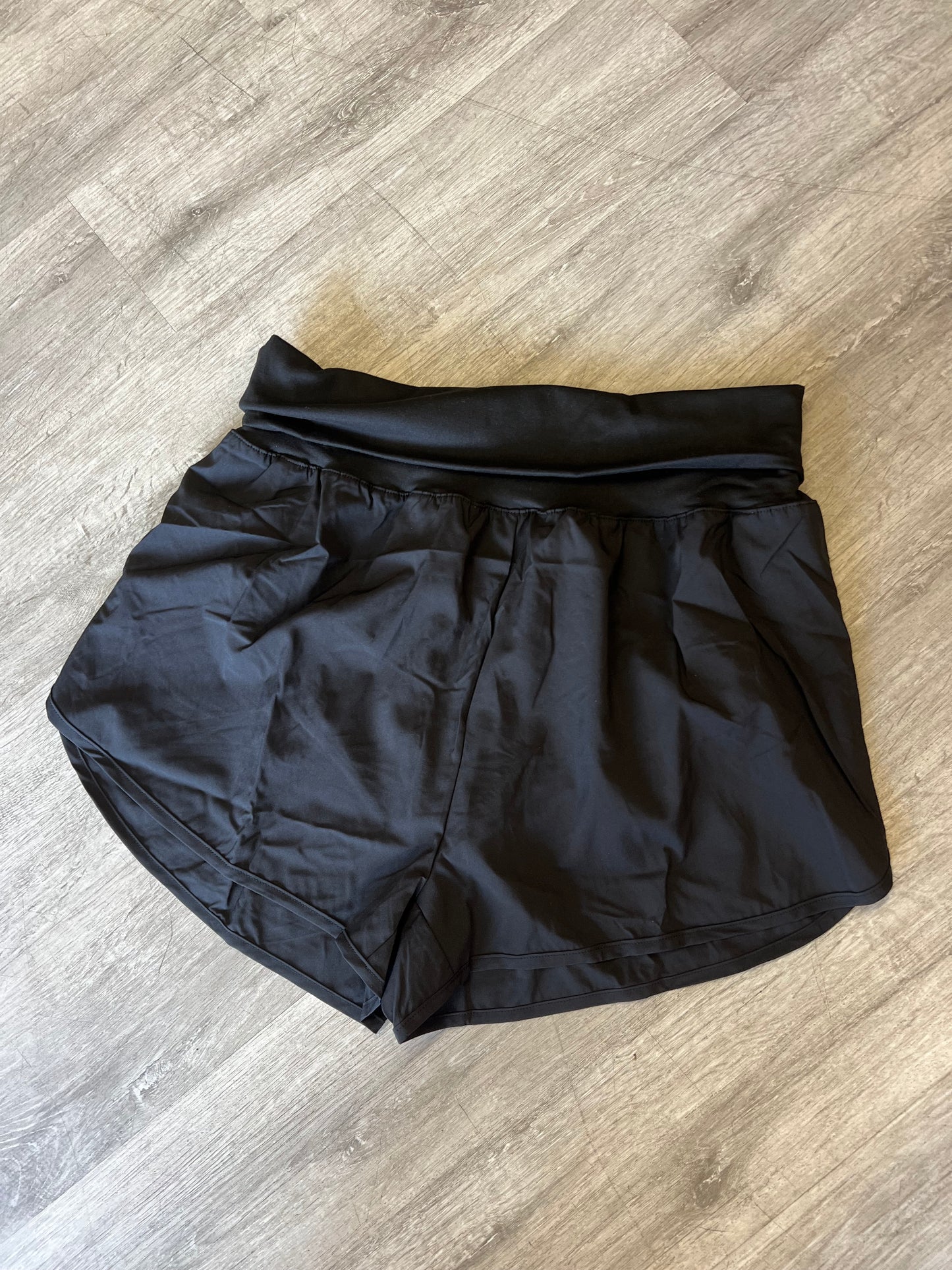 Plus Size High Waist Band Running Shorts