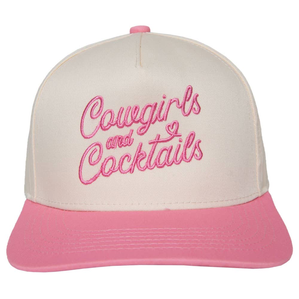 Cowgirls and Cocktails Two-Toned Wholesale Vintage Hat