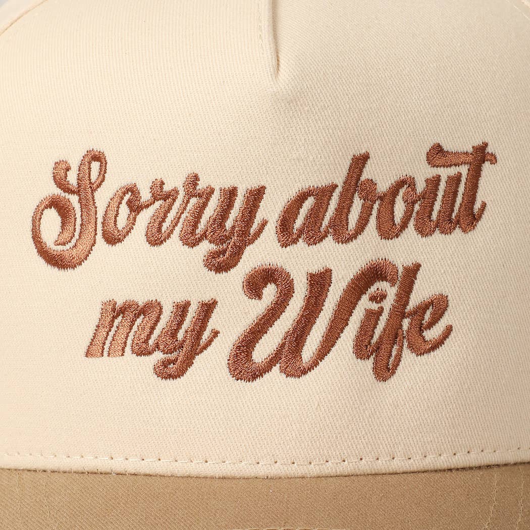 Sorry About My Husband Cap