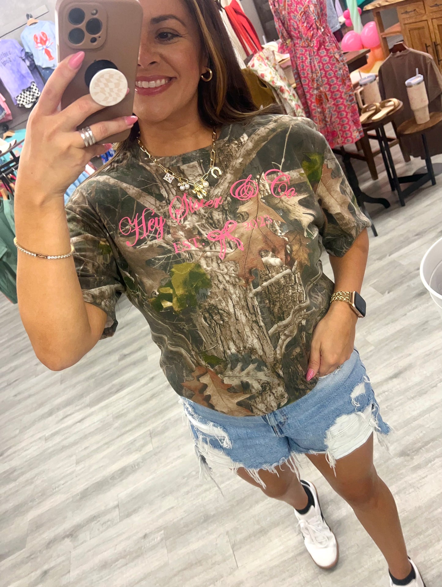 Hey Sister + Co Cursive Camo