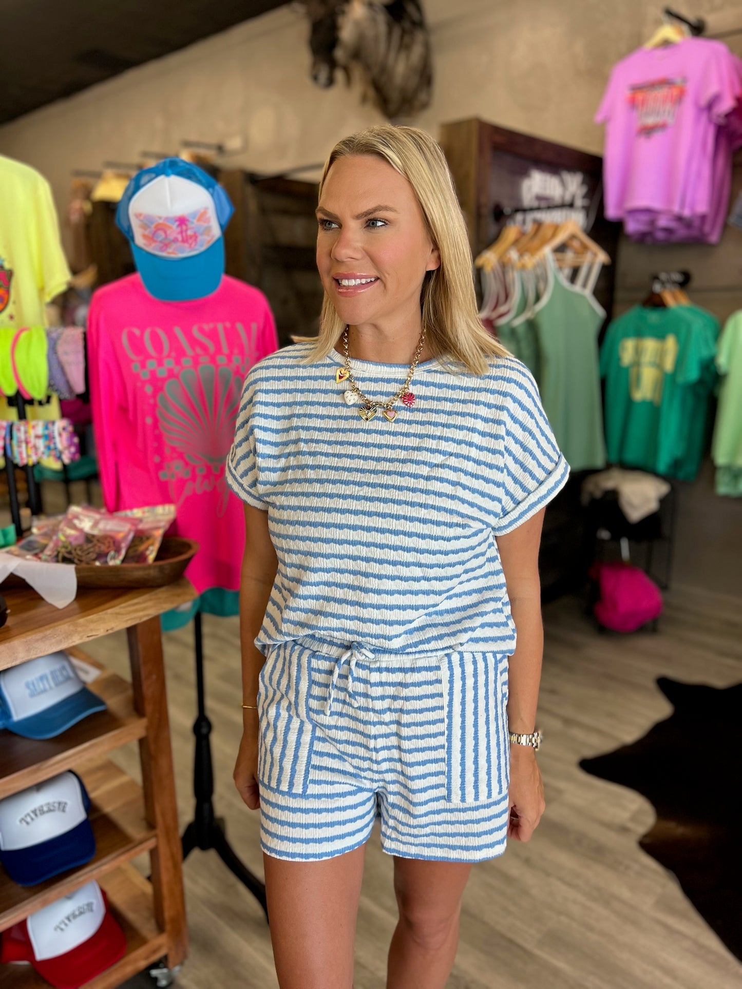 Seaside Stripe Print Set