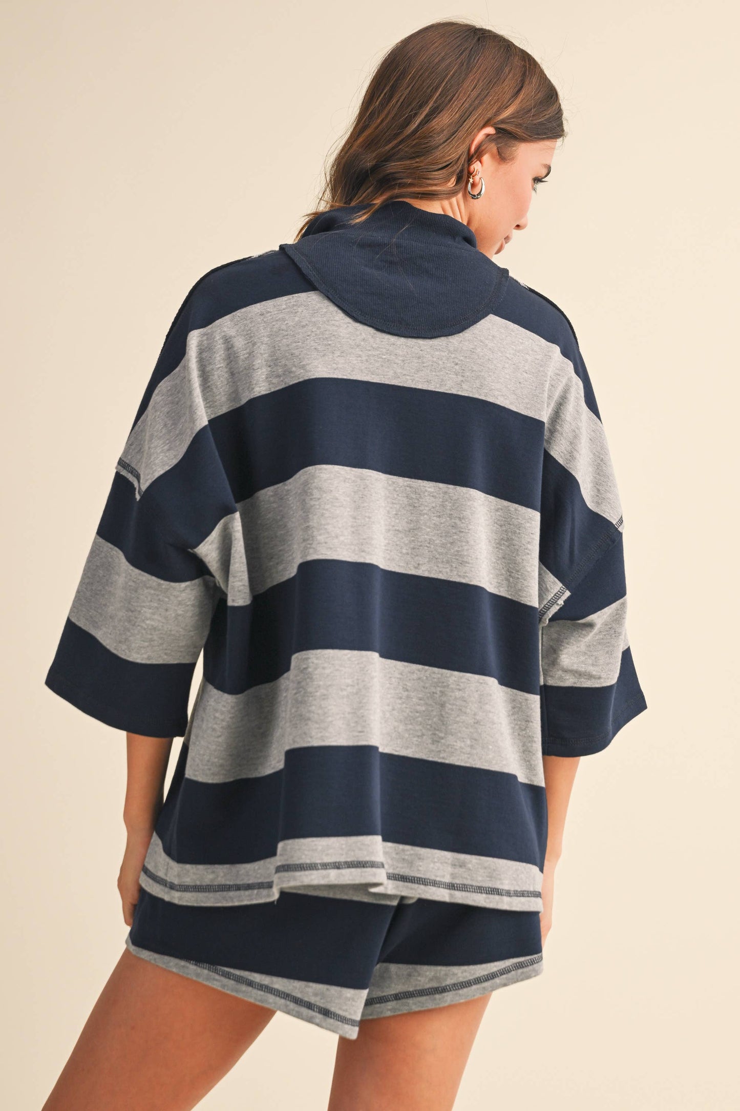 Espresso Stripe Oversized Set
