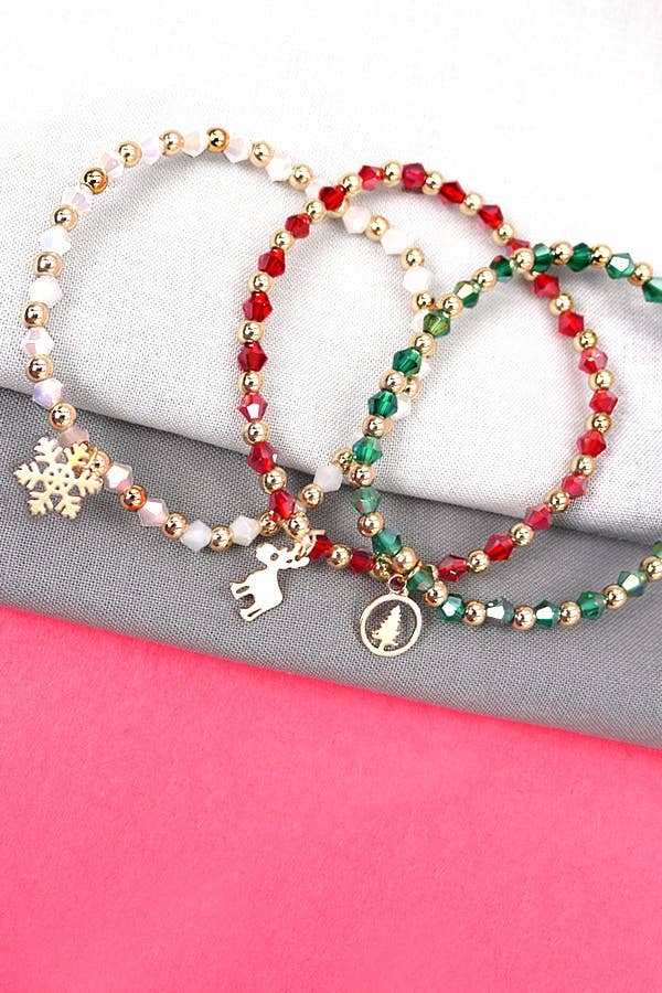Christmas Bracelet Trio