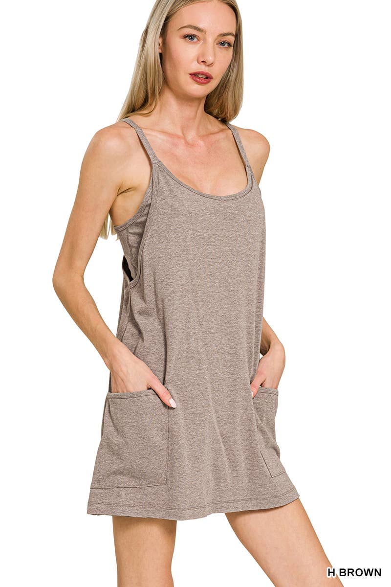 Mini Dress With Built In Shorts