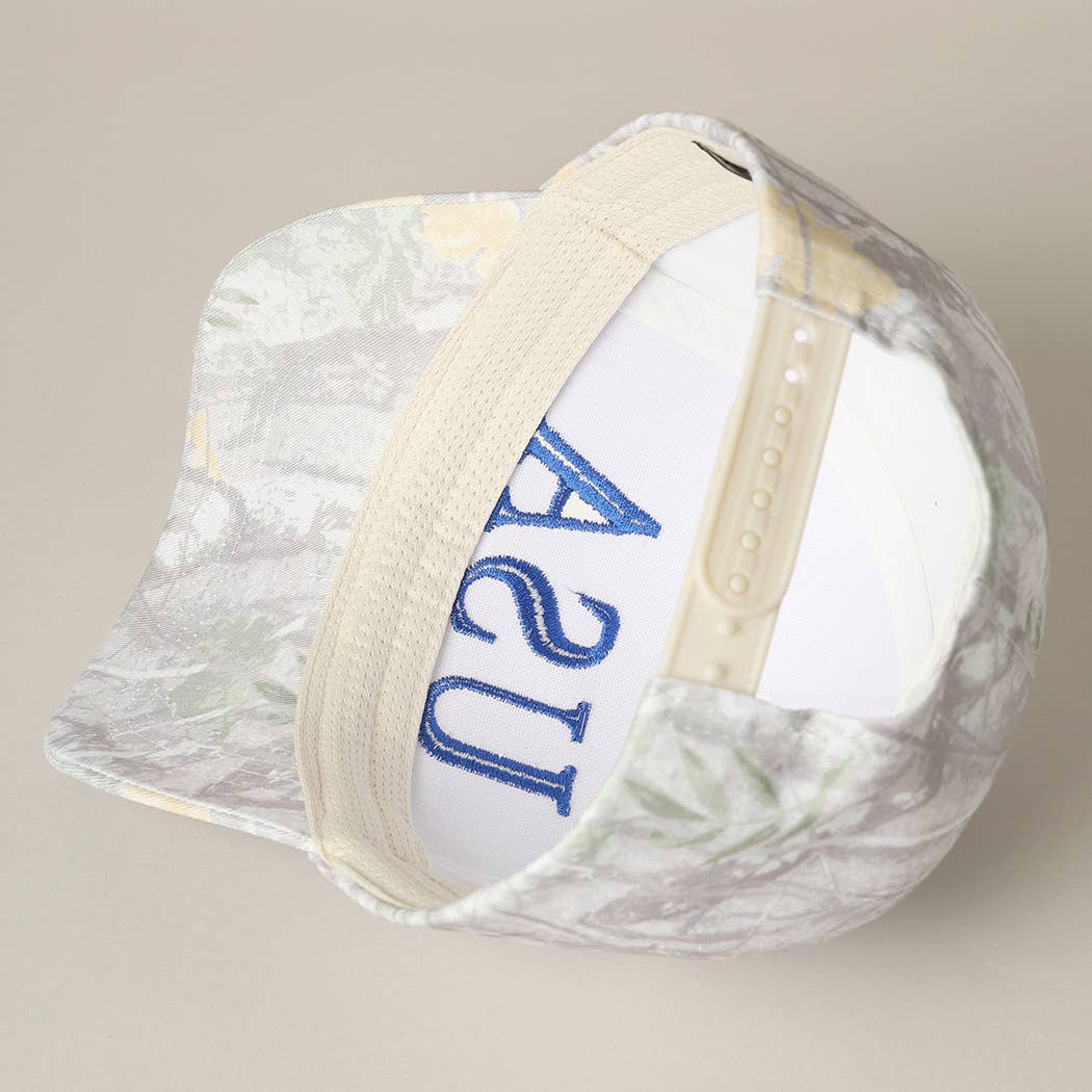 USA Letter Embroidery Camo Print Baseball Cap