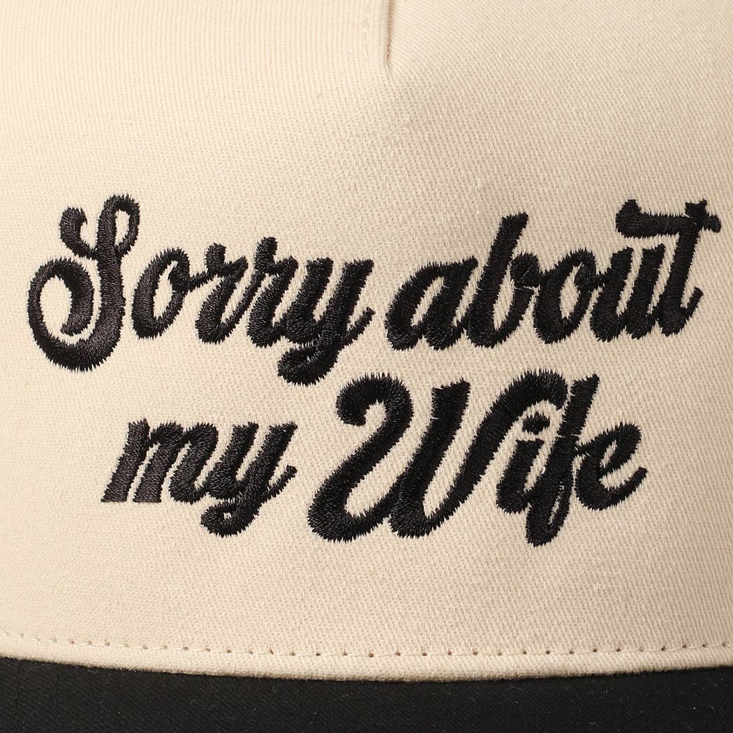 Sorry About My Husband Cap