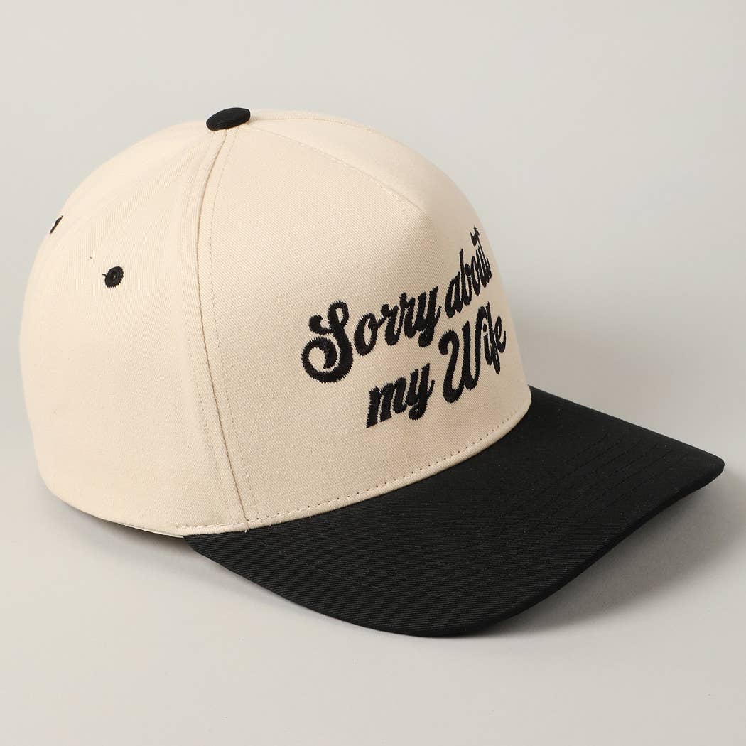 Sorry About My Husband Cap