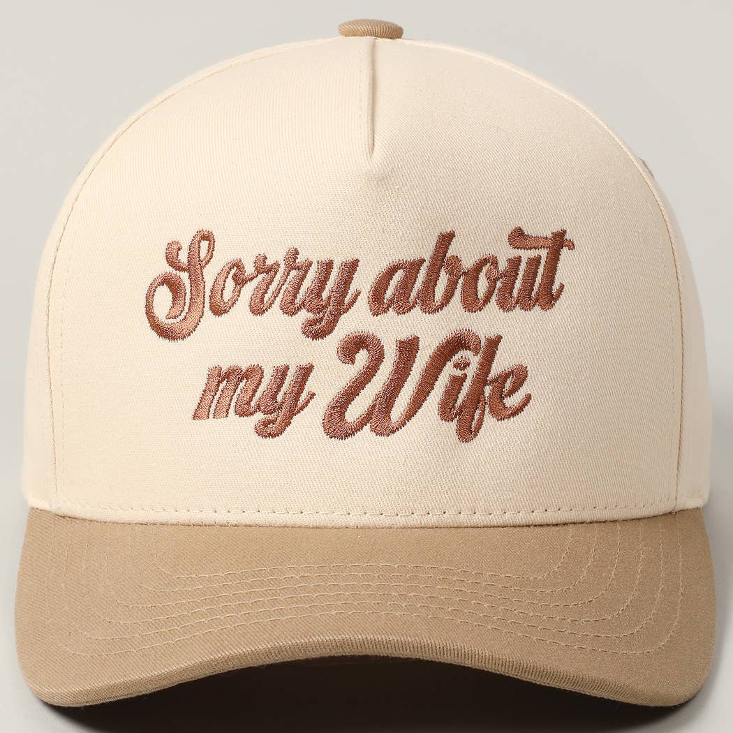 Sorry About My Husband Cap