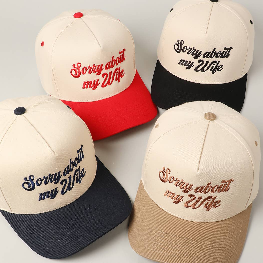 Sorry About My Husband Cap