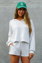 Cozy Lounge Hoodie & Shorts Set