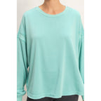 Oversized Cross Detail Open Back Sweatshirt