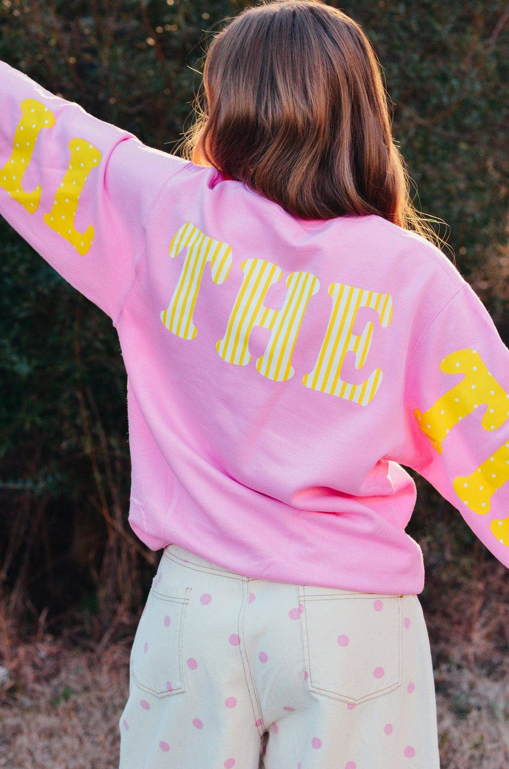God Is Good Pink Sweatshirt