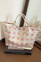 LAS Polka Dot Durable Waterproof PVC Tote Bag