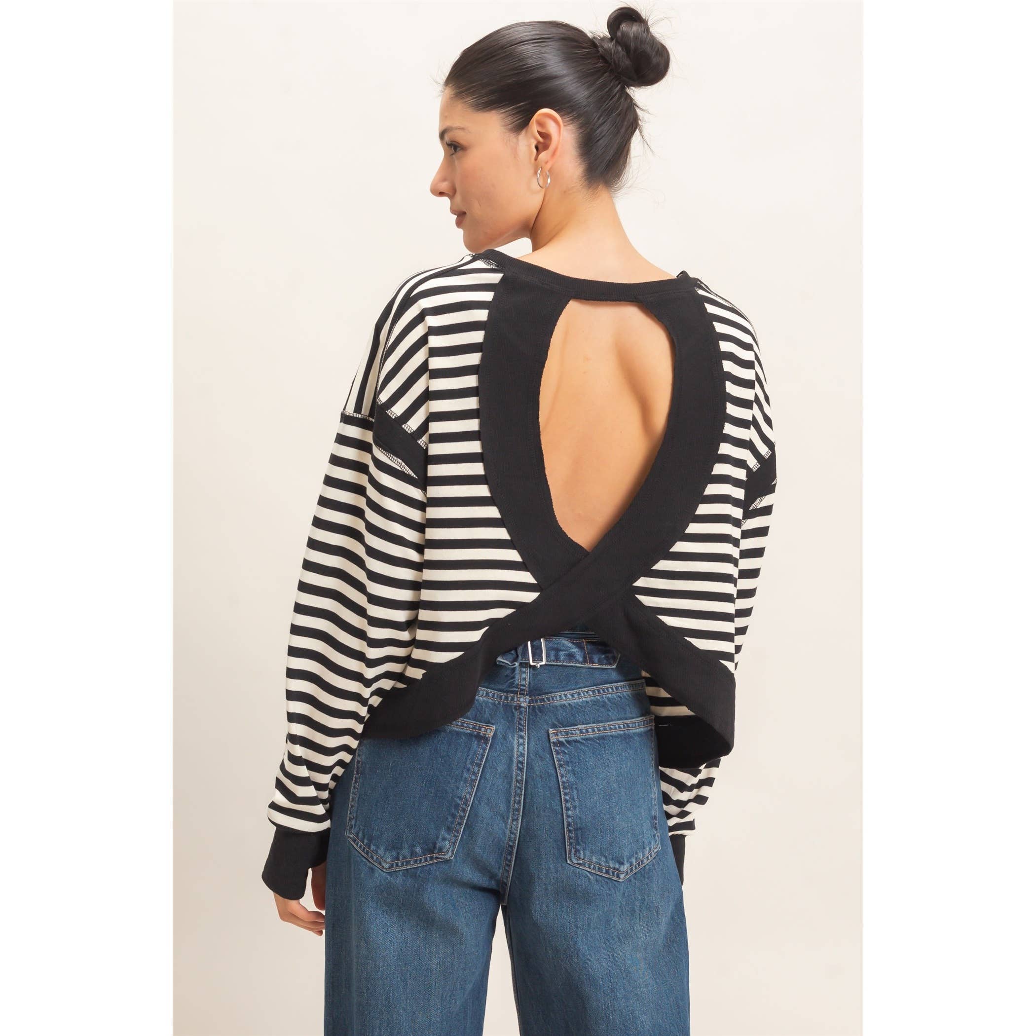 Striped Long Sleeve Top