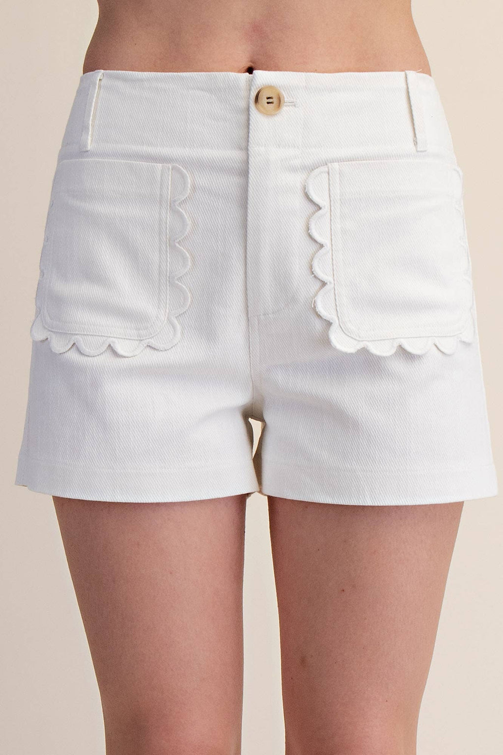 Colette Shorts Scallop Detail Pocket