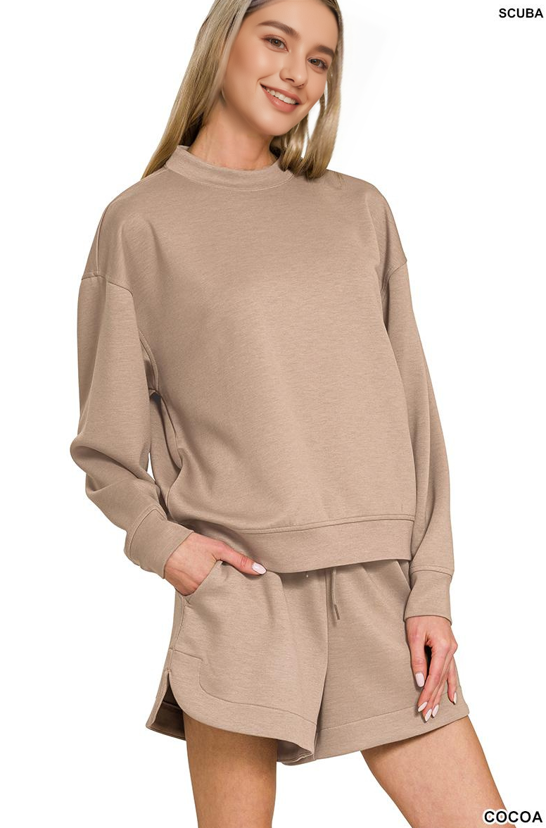 0822 Scuba Pullover & Shorts 2PC Set SI-28647