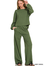 French Rib Pullover & Pants 2PC Set