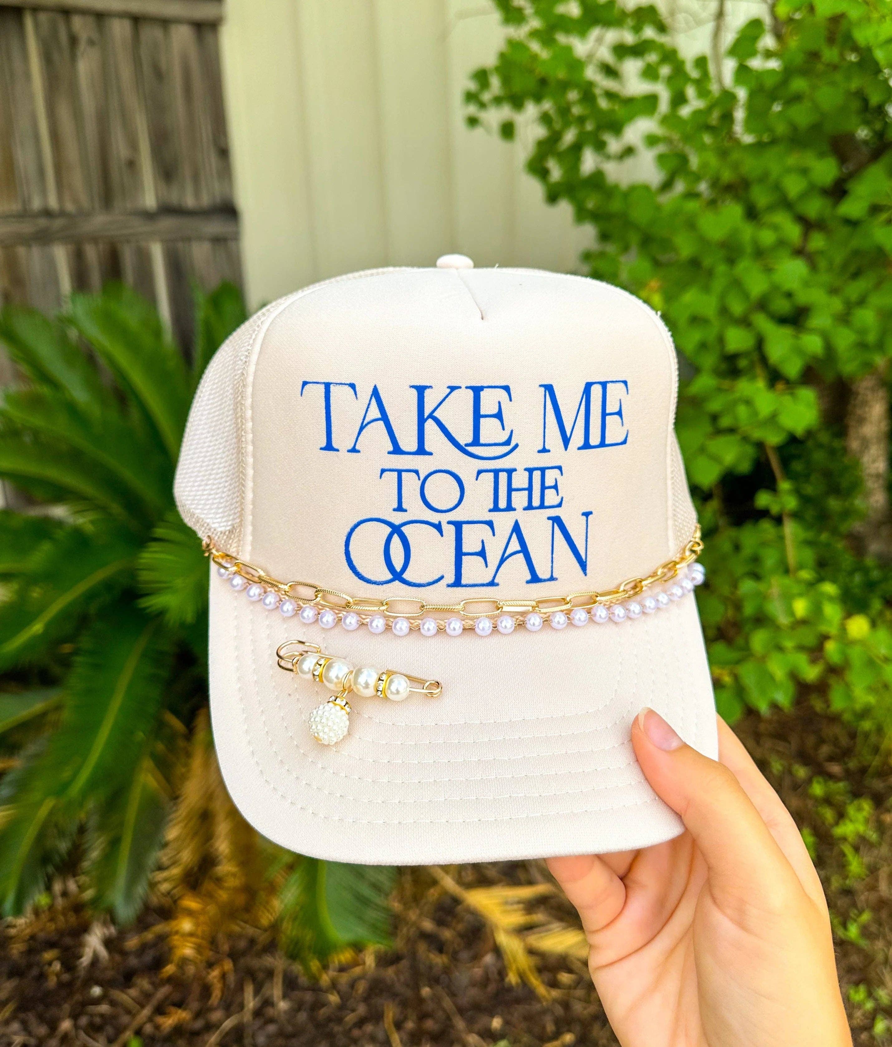 Take Me To The Ocean Cream Trucker