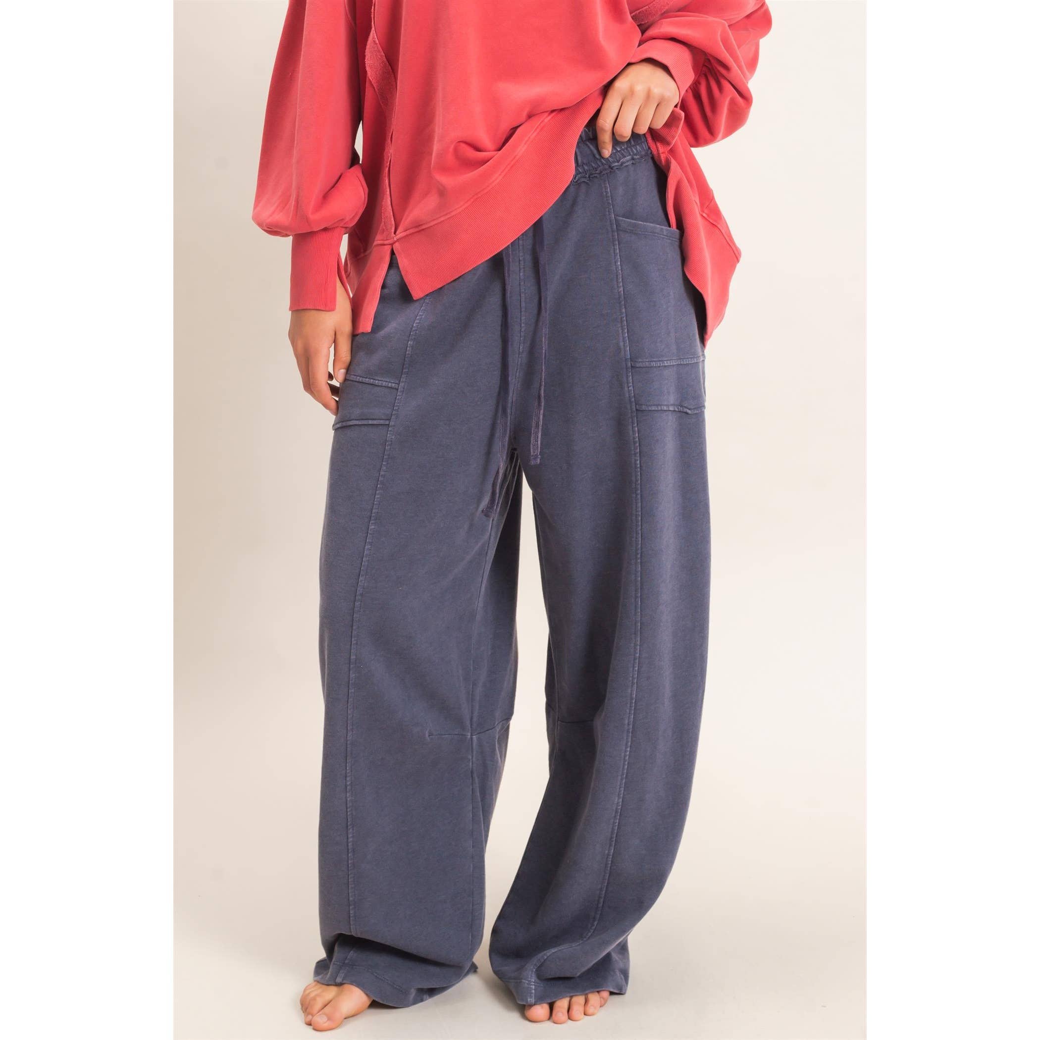 Mineral Washed Barrel Sweatpants