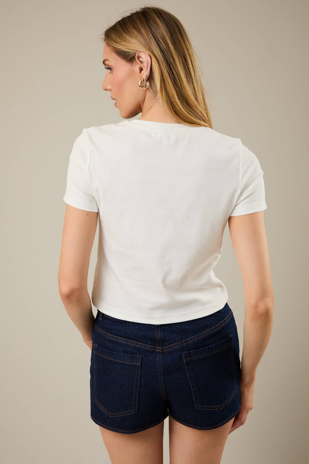 Crop Embroidered Strawberry Top
