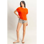 Front Pocket Lightweight Sweater Top
