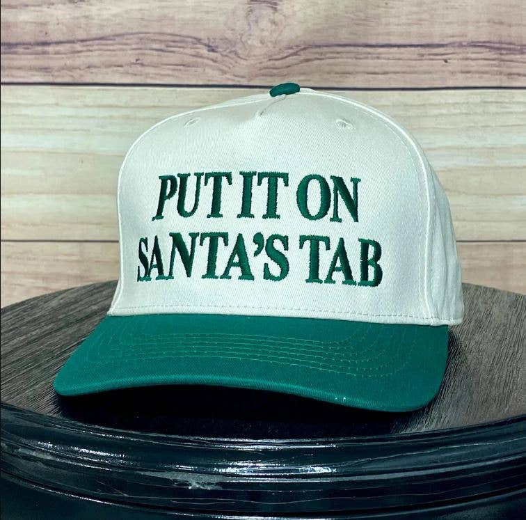 Put It On Santa's Tab Embroidered Trucker Hat