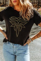 Western Rhinestone Tee