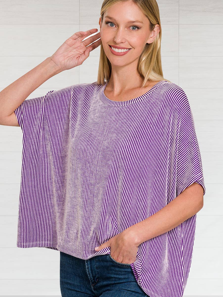Corded Oversized Top