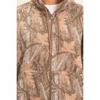 Tree Camouflage Zip-Up Hoodie