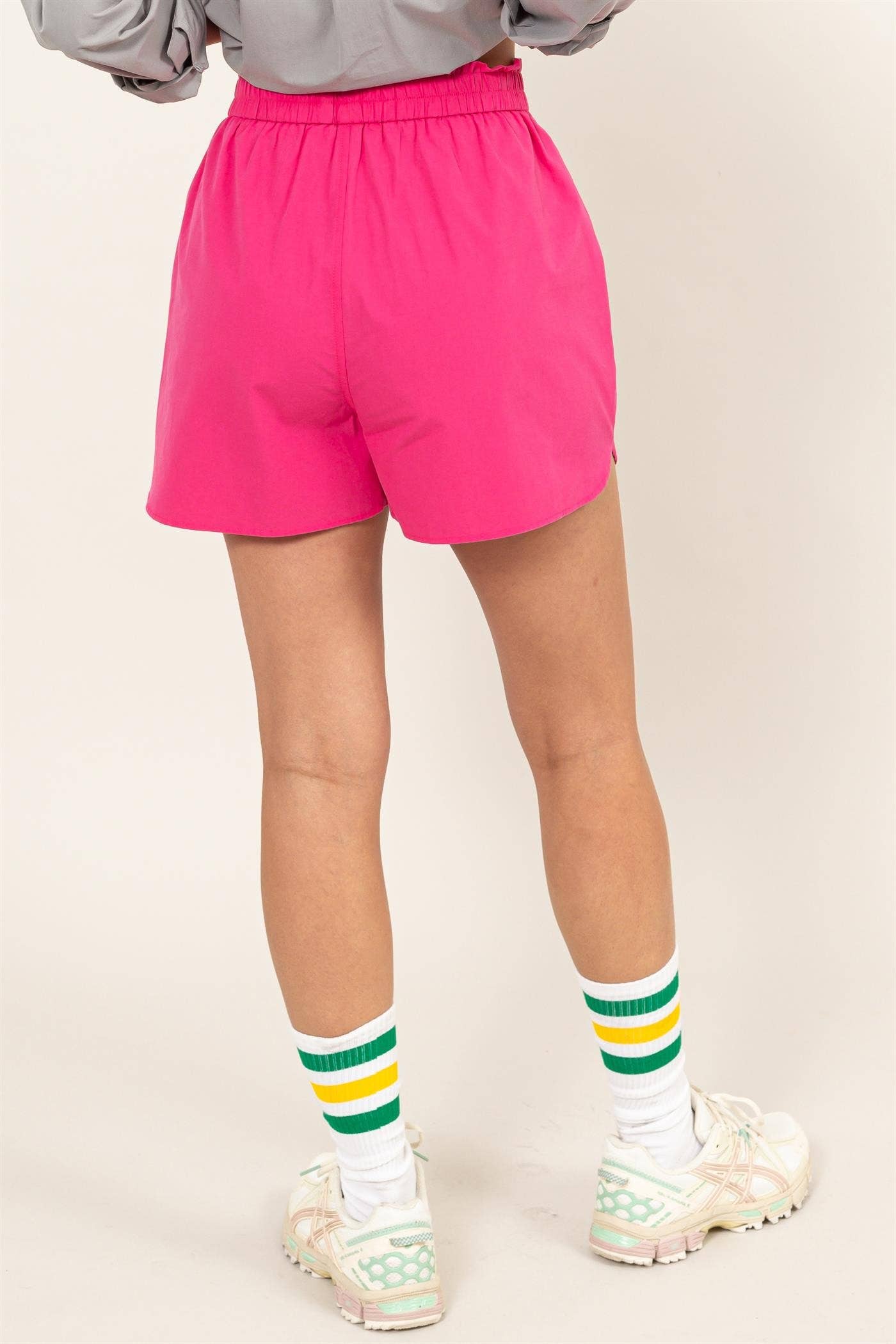 Poplin High Waist Shorts