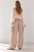 BOHO FLORAL CARGO PANTS