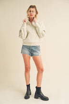 950CK Dove Funnel Neck Half Zip 6