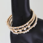 Multi Rhinestone Beaded Bracelet