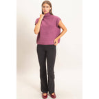 Sleeveless High Neck Sweater