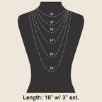 Cross On Pearl Pendant Chain Necklace