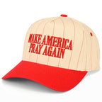 C.C MAKE AMERICA PRAY AGAIN Letter on Two Tone Trucker Hat