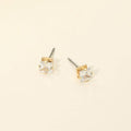 5mm Classic Square CZ Stud Earrings
