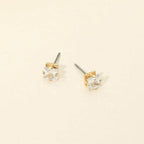 5mm Classic Square CZ Stud Earrings
