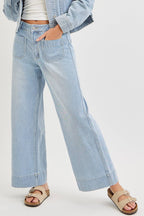 WIDE LEG  DENIM JEANS