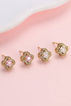 Clover Halo Stud Earrings | 40E520