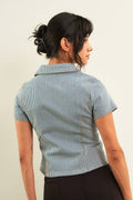 11314-PINSTRIPE DENIM SHIRTS