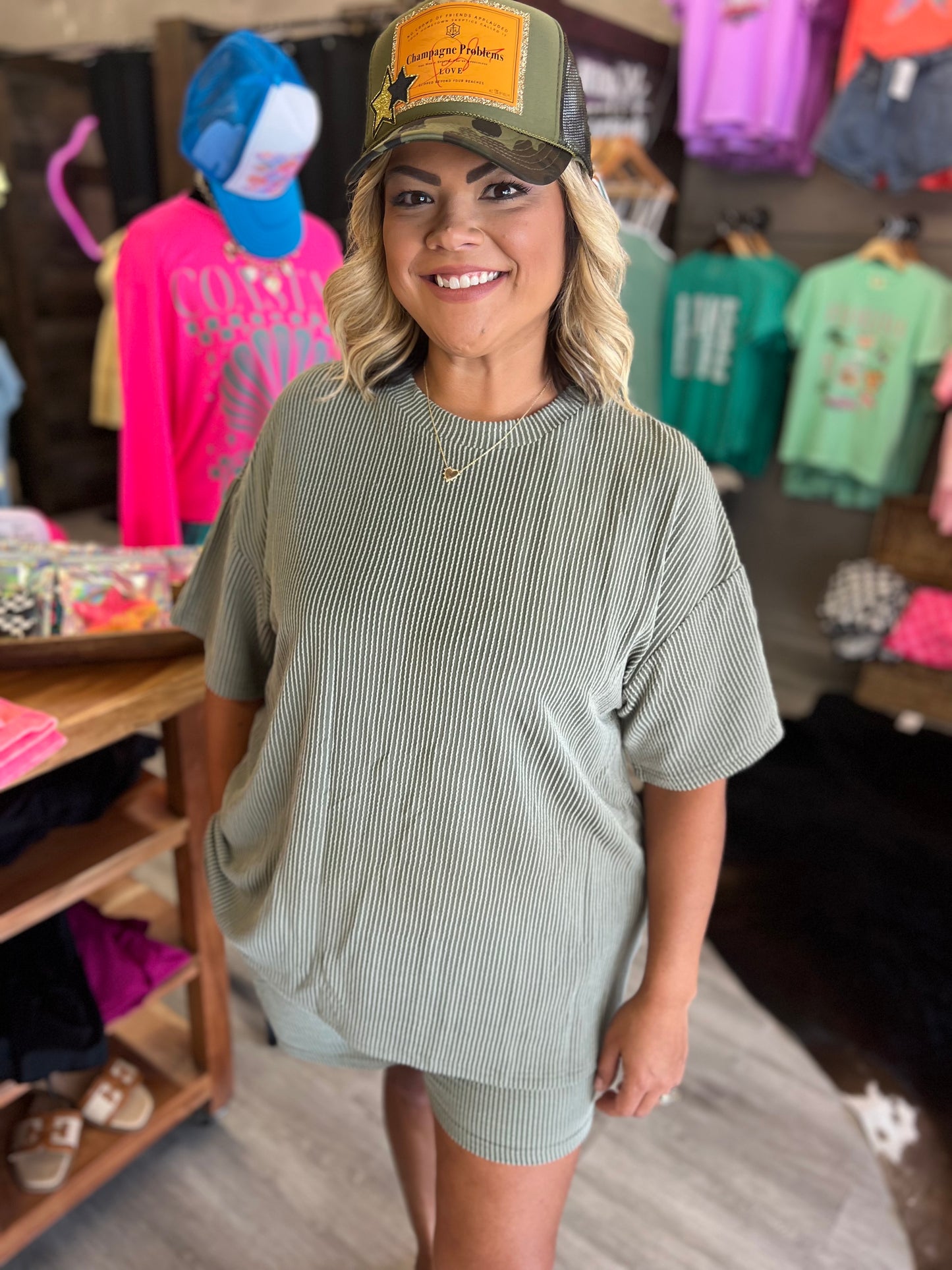 Kinsey Olive Plus Size Set