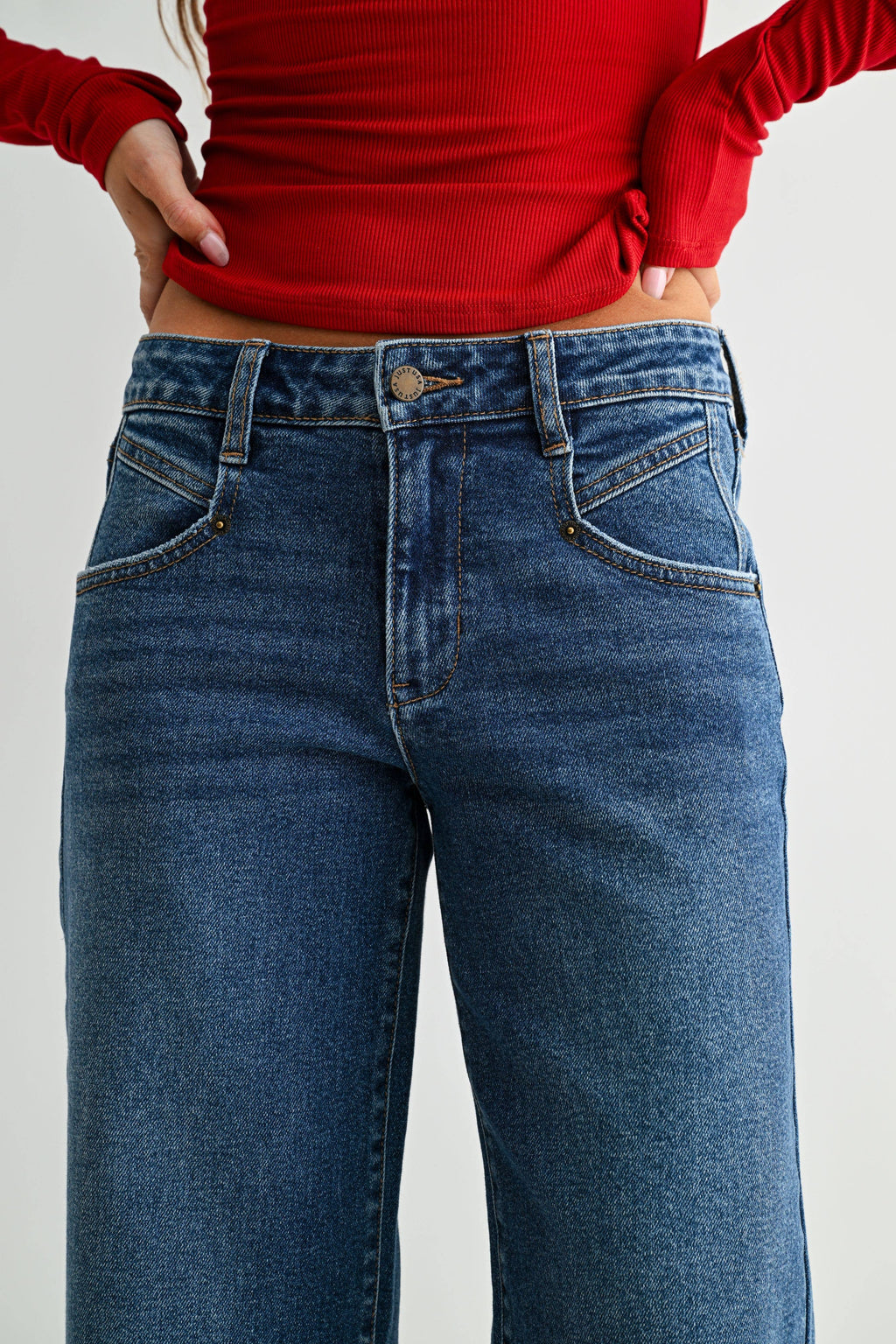 Ankle Length Straight Leg - DARK DENIM - JP431