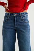 Ankle Length Straight Leg - DARK DENIM - JP431