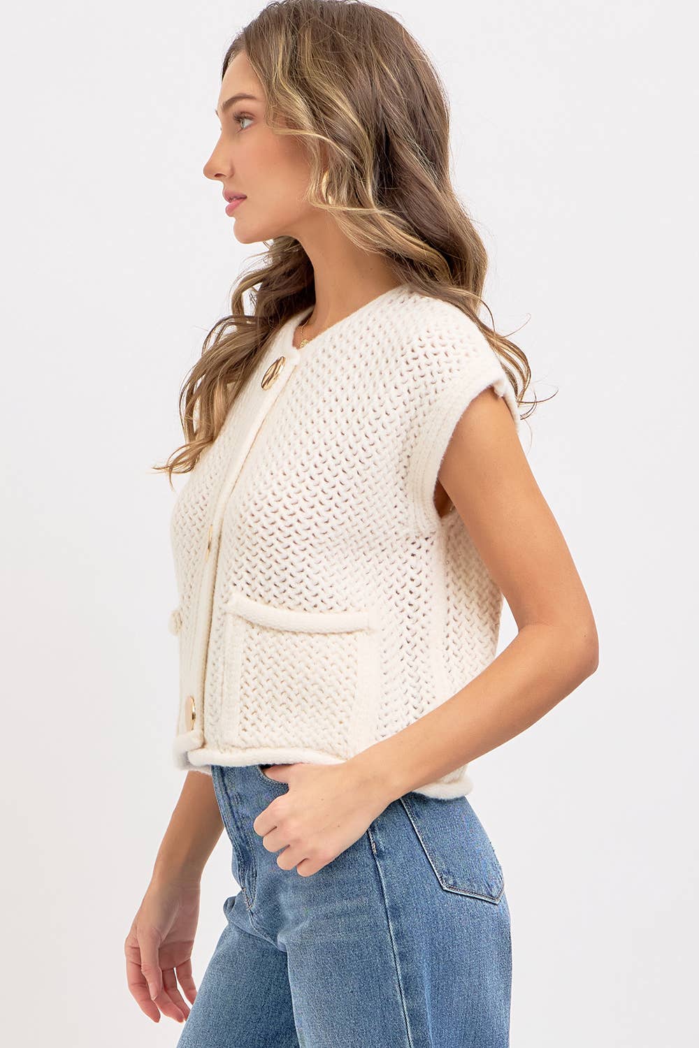 Abby Vest Knit Top