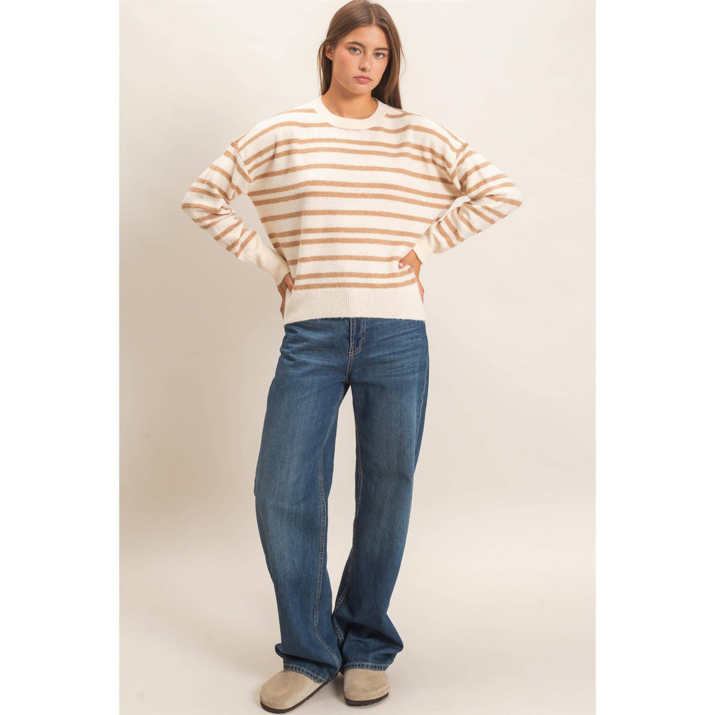 Striped Crew Neck Sweater