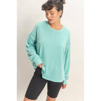 Oversized Cross Detail Open Back Sweatshirt