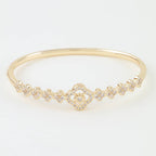 Multi Bejeweled Clover Charm Bracelet