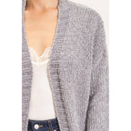 Patch Pocket Chenille Cardigan